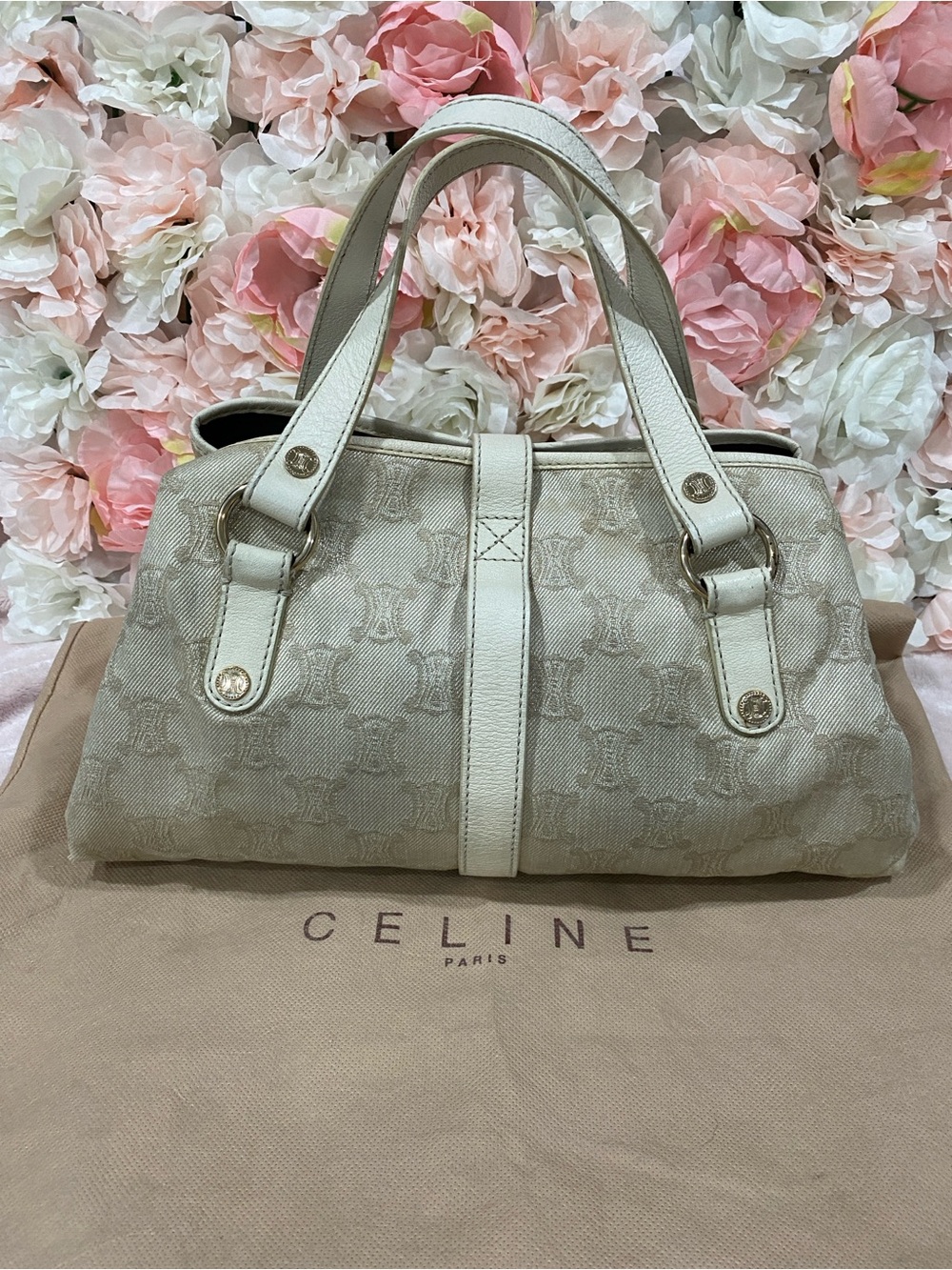 Celine Ruched Monogram Bag - Picture 2 of 9